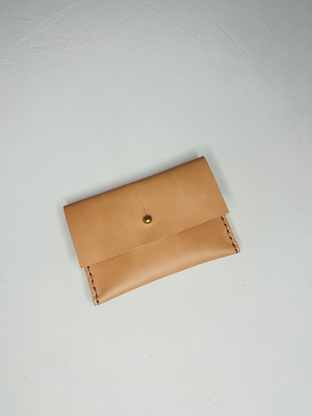 Vegetable Tanned Pouch - Logo Pattern